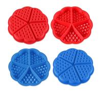 4 Piezas Moldes Para Gofres De 5 Partes, Moldes Para Gofres De Silicona, Herramientas De Bricolaje Para Hornear, Moldes De Silicona Para Muffins