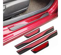 4 Piezas Molduras de Umbral de Puerta Coche Acero Inoxidable para Chery Omoda 5 E5 2022 2023 2024 2025,Protector Umbrales Puertas de Coche Decoración para Estribos,Red-