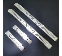 4 Piezas Molduras de Umbral de Puerta Coche Acero Inoxidable para Maz-da CX-30 CX30 2017-2022, Protector de Pedal de Umbral de Puerta,Pegatina de ProteccióN Cubierta de Umbral