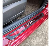 4 Piezas Molduras de Umbral de Puerta Coche para Nis-san QASHQAI J10 J11 2016-2022, Protector de Pedal, Pegatina de Protección, Cubierta de Acero Inoxidable