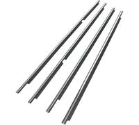 4 Piezas Molduras Goma Cromadas/negras Ventanas Coches Para Land Para Cruiser Serie LC100 1998-2007 Burlete 75740-60030 Tira de sellado de vidrio ventana automóvi(Style 2)
