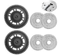 4 Piezas Mopas de Aspiradora y 2 Soportes para Dreame L10s Ultra Gen2 | L10s Pro Ultra Heat/ L20 Ultra/ X30 Ultra/ X40 Ultra/ X40 Master/ L40 Ultra Robot Accesorios