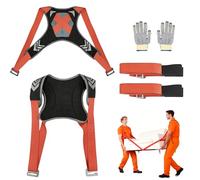4 piezas Moving and Lifting Straps Carrying Strap Moving 2 Personas Lifting Strap Furniture Carry for 220 kg Kit de eliminación de correa con 2 pares guantes antideslizantes