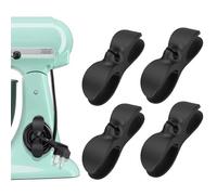 4 Piezas Multifunción Organizador de Cables, Organizador de Cables de Cocina Electrodomésticos, Organizador de Cables, para Batidoras, Cafeteras, Hornos Microondas (Negro)