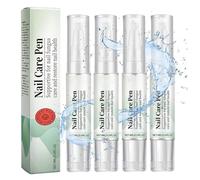4 Piezas Nail Care Pen, con Lima Uñas, Bolígrafo Cuidado Uñas, Enriquecido con Aceite de Árbol de Té, Flores de Manzanilla y Aloe Vera