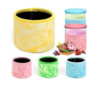 4 Piezas Neoprene Ice Cream Sleeve, 24 OZ Insulated Pint Sleeves Reusable, Ninja Creami Accesorios Contenedores para Máquinas Helado, Compatible con NC501, NC500