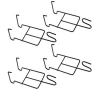 4 Piezas Organizador de Tazas de Café Estilo Europeo | Base Inferior para Platillo, Gancho Superior para Taza, Acabado Negro Mate, Escritorio Ordenado