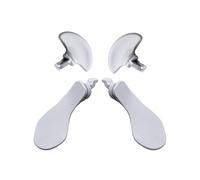 4 Piezas paletas de Controlador Edge para DualSense PS5 Edge Controller Paletas (Blanco)
