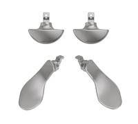 4 Piezas Paletas de Controlador Edge para DualSense PS5 Edge Controller Paletas (Plata)
