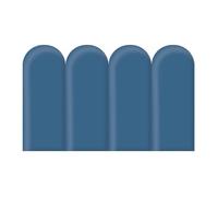 4 Piezas Panel de Pared Acolchado, Cabecero Cama Pelar Y Pegar, 50 X 20cm Anticolisión Paneles Pared para Dormitorio, Sala de Estar Infantil, Guardería, Sala de Juegos, Protección de Pared(Dark Blue)