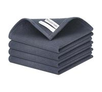 4 Piezas Paños de Cocina 35 * 35 cm,Trapos Cocina,Paños Cocina 100% Algodón,Trapos de Cocina para Secar,Towels Toallas de Cocina,Toallas de Té,Toallas de Plato,Paño Cocina(Gris Oscuro)