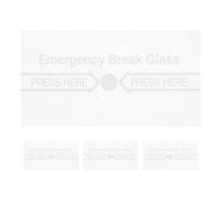 4 Piezas para Interruptor Manual de Alarma contra Incendios | Repuesto Rompible, Composición Transparente, Fácil Mantenimiento, para Estaciones de Tiro y Sistemas de Seguridad