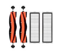 4 Piezas para W10 Aspiradora RobóTica Filtro HEPA Lavable Cepillo de Rodillo Principal ExtraíBle Limpieza del Hogar