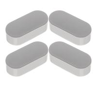 4 Piezas Parachoques del Asiento del Inodoro Almohadilla Adhesiva | Amortiguación Fiable, Instalación Sencilla, Pieza de Repuesto para Tapa y Asiento, Formato