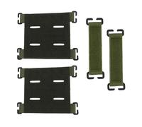 4 Piezas Parches Tácticos Molle, Soporte de Parche Molle, Accesorios Para Mochilas Tactics, Adaptador Molle Cinta Mágica, Parches Tácticos Para Mochilas Tácticas de Exterior (Verde Militar)