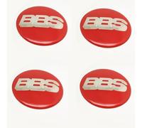 4 Piezas Pegatina para Tapa de Rueda para BBS 60MM, Adhesivo para Tapacubos Pegatinas, Logotipo de La Cubierta Central del Cubo de La Rueda,B