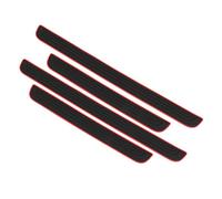 4 Piezas Pegatina para Umbral de Coche para Dodge Viper SRT-10 SRT10 2003-2011, Protección Antiarañazos para Umbrales de Puertas,Black-Red
