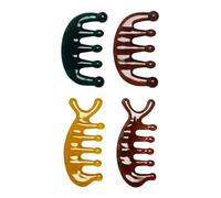 4 Piezas Peine De Masaje, Accesorios Para El Cuidado Del Cuerpo, Herramientas De Masaje Manual, Se Pueden Usar En El Cuello, La Cabeza, Las Manos Y La Espalda.