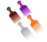 4 Piezas Peine de Peluquería de ABS para Hombres, Liso y Pulido | Finos, Aplicación Uniforme de Laca, Masaje Cómodo del Cuero Cabelludo, Uso en Casa y Viaje Color Aleatorio