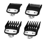 4 Piezas Peines Maquina Cortar Pelo, Peine Límite para Cortapelos Negro,Profesional Recortadores De Peine Guía, Kit de Peine Peluqueria para Maquinillas Wahl,Juego de Peine Guía