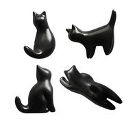 4 Piezas Pequeños Imanes De Nevera De Gato Negro, Imanes De Nevera Creativos, Imanes De Nevera Lindos, Imanes De Nevera Sencillos, Imanes De Nevera Decorativos