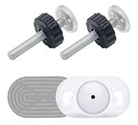 4 Piezas Perno para Puerta de Bebé con Protector para Pared, M10 Varilla de Husillo Presión, Seguridad Antideslizante para Puerta Escalera