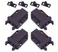4 Piezas Pestillo de Empuje Automático para Armario, Cierre ABS | Instalación Sencilla en Muebles sin Tirador, Reduce Vibración, Acabado Liso y Bordes Redondeados
