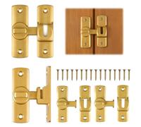 4 Piezas Pestillo Puerta Corredera de Aluminium, Pestillos para Puertas | Cerrojo Puertas Interior, pequeño cerrojo para puerta corredera, Cierre Puerta Corredera, para Baño, Dormitorio, Ventana
