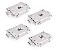 4 Piezas Pinza de Sujeción para Relé de Estado Sólido, Con Tornillos de Fijación, Proporciona una Sujeción Estable, Adecuada para Adaptador de Carril DIN de 35 mm (tamaño uniforme)