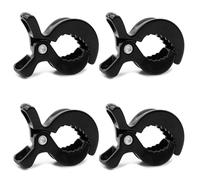 4 Piezas Pinzas Carro Bebe, Pinzas para Cochecito,Clips Ganchos de Cochecito,Universal,para Cochecitos,Sillas de Ruedas y Sillones Reclinables,para Asegurar Toallas,Juguetes,Ropa (Negro)