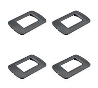 4 Piezas Placa de Pared de Plástico Ovalada, 3 Módulos de 3 Posiciones Para Caja 503, Compatible con Bticino Living Light, Color Acero Oscuro, Serie MBL