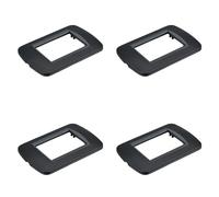 4 Piezas Placa de Pared de Plástico Ovalada, 3 Posiciones para Caja 503, Compatible con Bticino Living Light, Color Negro, Serie MBL