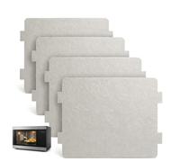 4 Piezas Placa Mica Microondas 118 x 100 mm, Placa de Mica para Microondas, Mica Microondas, Cubierta de Guía de Onda, Accesorios Microondas, Repuesto para Horno Microondas, Cocina Mantenimiento