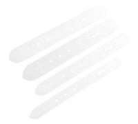 4 Piezas Plantilla Perforadora de Cuero para Cinturón, Acrílico | Herramienta Artesanal Práctica, Plantilla para Agujeros y Hebillas, Uso Manual en Cuero, Diseño Duradero