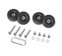 4 Piezas Práctico Juego De Repuestos Ruedas Para Maleta Rodillos Resistencia Giros Silenciosos Accesorio Conveniente Para Equipaje Con Silenciosas