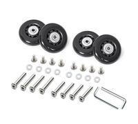 4 Piezas Práctico Juego De Repuestos Ruedas Para Maleta Rodillos Resistencia Giros Silenciosos Accesorio Conveniente Para Equipaje Con Silenciosas