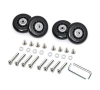 4 Piezas Práctico Juego De Repuestos Ruedas Para Maleta Rodillos Resistencia Giros Silenciosos Accesorio Conveniente Para Equipaje Con Silenciosas