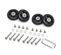 4 Piezas Práctico Juego De Repuestos Ruedas Para Maleta Rodillos Resistencia Giros Silenciosos Accesorio Conveniente Para Equipaje Con Silenciosas