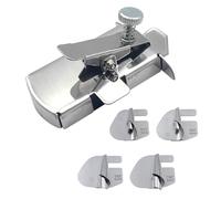 4 Piezas Prensatelas Dobladillo en Espiral con 1 Guía de Costura Magnética Sewing Rolled Hemmer Foot 3-6 mm Wide Rolled Hem Pressure Foot Costura Accesorios para Todo Tipo de Máquinas de Coser