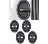 4 Piezas Protección Negra para Cerradura de Puerta para Porsche 911 (991 992 993 996 997) Carrera Targa Turbo GT3/GT3 RS GT2/GT2 RS, Absorción de Golpes Vehicle Doors Locks Guard Stopper Set