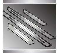 4 Piezas Protective de Umbral de Puerta de Coche para BMW X3 (G45) 2024 2025, Material de Acero Inoxidable Decoración para Estribos,Silver