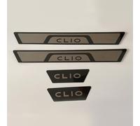 4 Piezas Protective de Umbral de Puerta de Coche para Renault Clio 2023 2024 2025, Material de Acero Inoxidable Decoración para Estribos