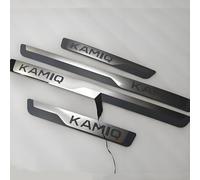 4 Piezas Protective de Umbral de Puerta de Coche para Skoda Kamiq 2024 2023-2018, Material de Acero Inoxidable Decoración para Estribos