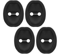 4 Piezas Protector Cerradura Coche para ATS CTS CT5 Escalade, Cubierta Pestillo Puerta Silicona Tapa Hebilla Antióxido Amortiguador Ruido,A/Black