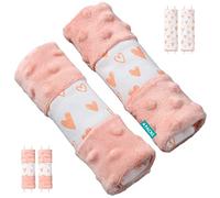 4 Piezas Protector Cinturon Carro Bebe,Cubre arnés Universal Protector Arnes para Silla de Paseo(15 * 5cm)