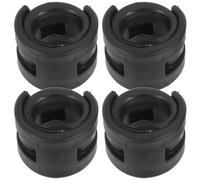 4 Piezas Protector de Cadena para Bicicleta de Montaña, Goma Negra | Antigolpes y Antidesgaste, para Vaina Lateral y Horquilla Delantera, Uso Diario