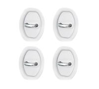 4 Piezas Protector de Cerradura de Puerta para Infiniti QX80 7 Seats 2013-2016, Cubierta Protectora de Cerradura de Puerta de Coche Silicona,White
