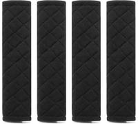 4 Piezas Protector de cinturón de Seguridad para Coche para Audi A4 B7 Sedan/Avant 2004-2007, Cojín Cubre Cinturón de Seguridad Cojín Cinturón de Seguridad,Black