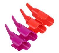 4 Piezas Protector de Dedos para Coser, Herramienta de Costura | Plástico, Ayuda para Punto Recto, para Tejer y Manualidades, Fácil de Guardar y Llevar