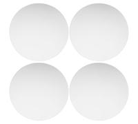4 Piezas Protector de Pared Adhesivo de Plástico Blanco | Tope Antimpacto Flexible, Diseño Autoadhesivo, Detrás Manija Puerta del Refrigerador